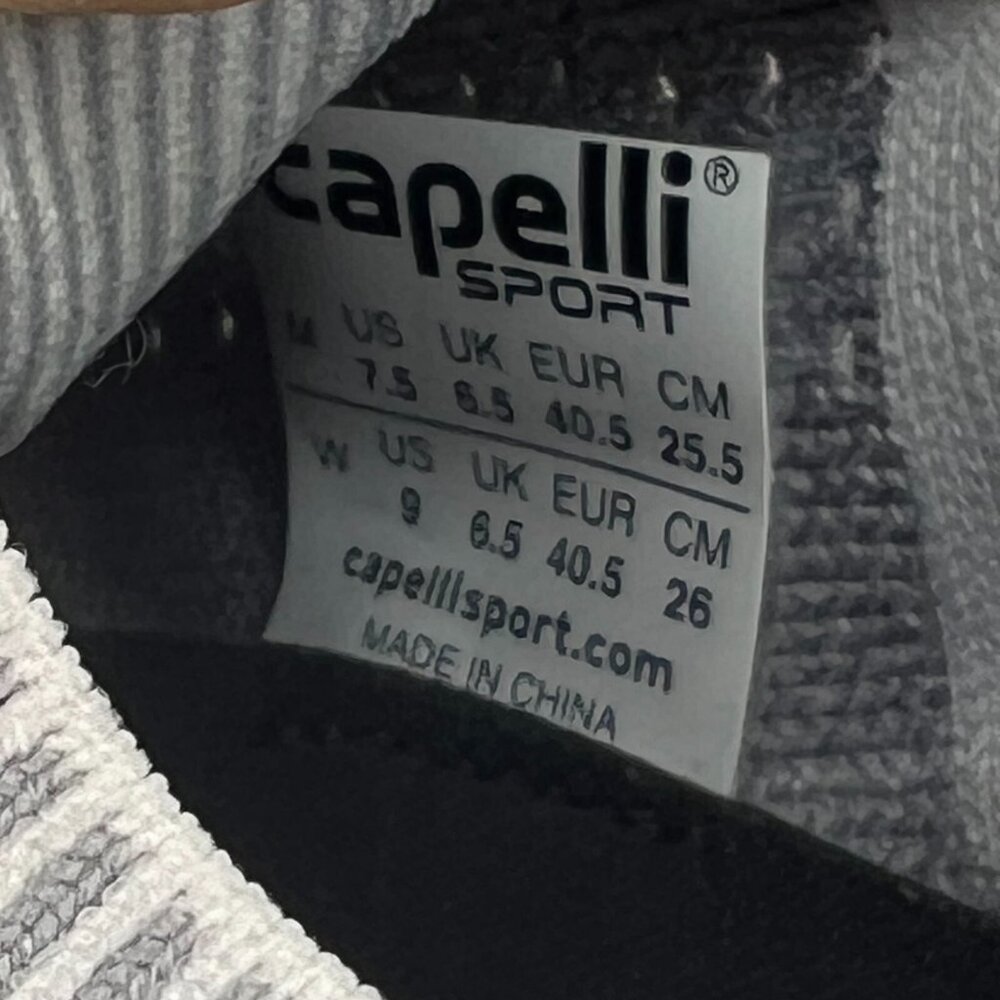 Capelli Sport Unisex Gray Mesh Lightweight Lace Up Size 7.5 M 9 W Trainers Shoes - Picture 9 of 10